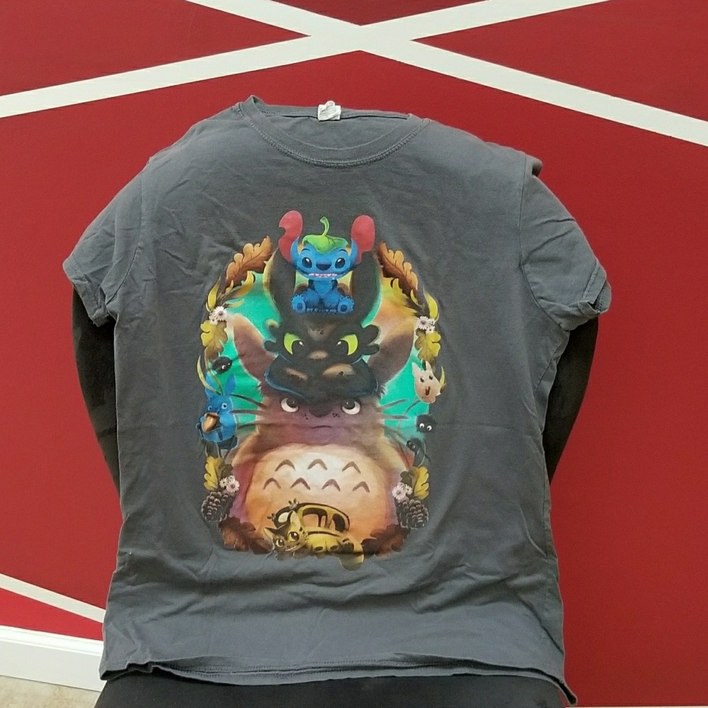 Lilo, Toothless, Totoro Qwertee t-shirt